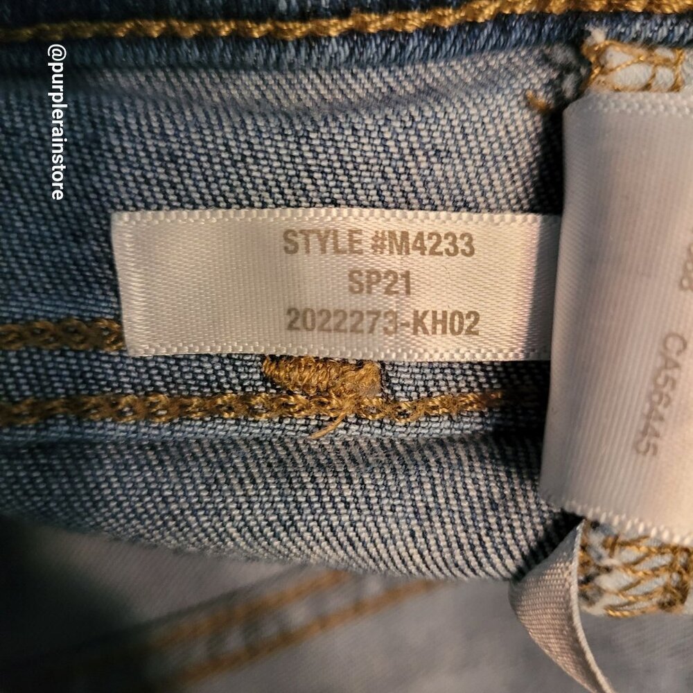 Madewell Jeans Size 28 Skinny 9" Mid Rise Stinson Wash M4233 Stretch Denim - Picture 7 of 13